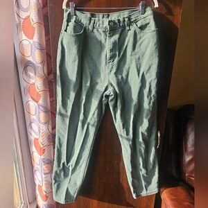 Vintage Dark Green Faded Glory Jeans